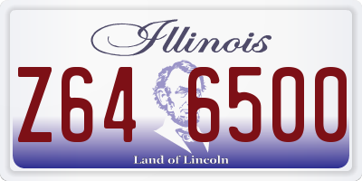 IL license plate Z646500