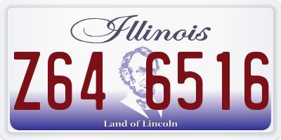 IL license plate Z646516