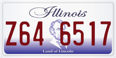 IL license plate Z646517