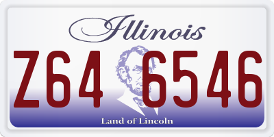 IL license plate Z646546