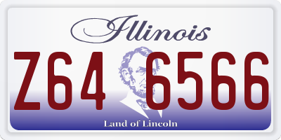 IL license plate Z646566