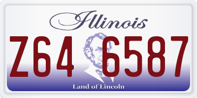 IL license plate Z646587