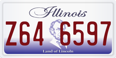 IL license plate Z646597