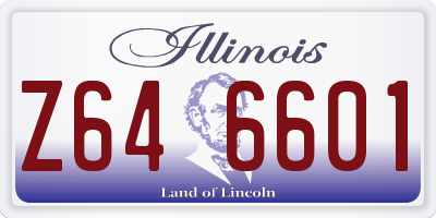 IL license plate Z646601