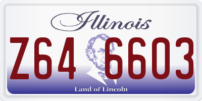 IL license plate Z646603