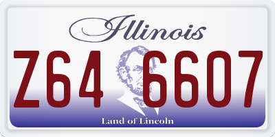 IL license plate Z646607