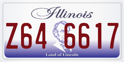 IL license plate Z646617