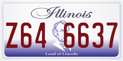 IL license plate Z646637