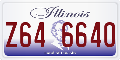 IL license plate Z646640