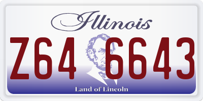 IL license plate Z646643