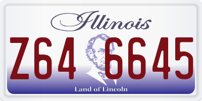 IL license plate Z646645