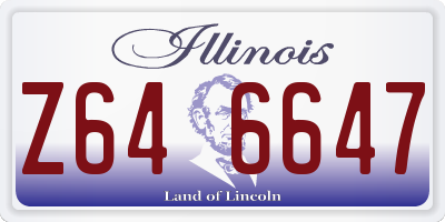 IL license plate Z646647