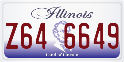 IL license plate Z646649