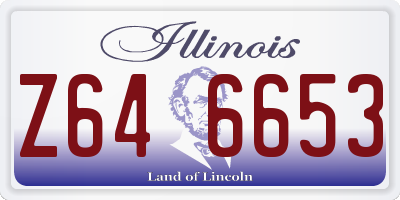 IL license plate Z646653