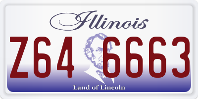IL license plate Z646663