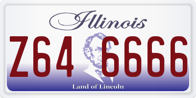 IL license plate Z646666