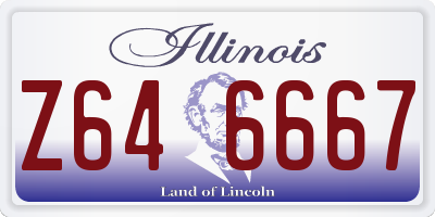 IL license plate Z646667