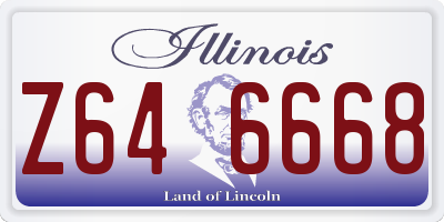 IL license plate Z646668