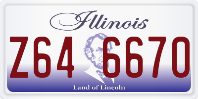 IL license plate Z646670