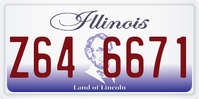 IL license plate Z646671