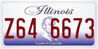 IL license plate Z646673