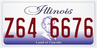 IL license plate Z646676