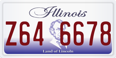IL license plate Z646678