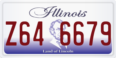 IL license plate Z646679