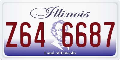 IL license plate Z646687