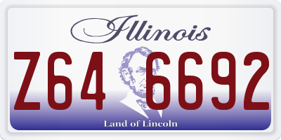 IL license plate Z646692