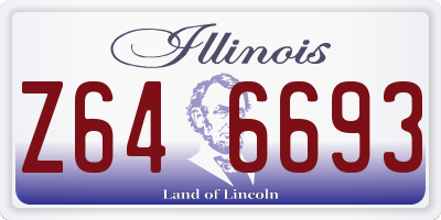 IL license plate Z646693