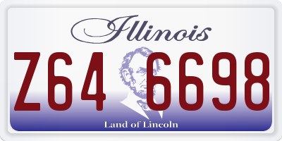 IL license plate Z646698