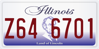 IL license plate Z646701