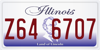 IL license plate Z646707