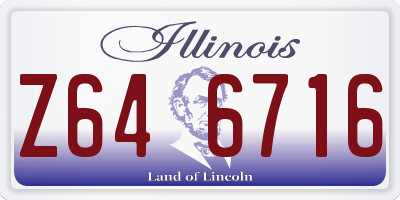 IL license plate Z646716