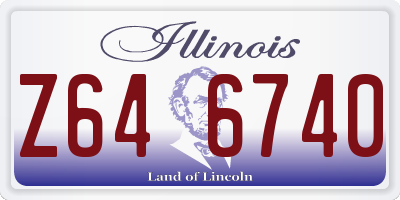 IL license plate Z646740