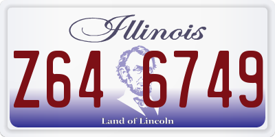 IL license plate Z646749