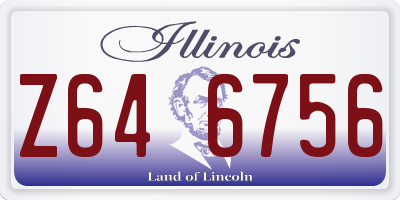 IL license plate Z646756