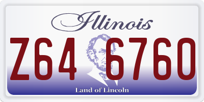 IL license plate Z646760