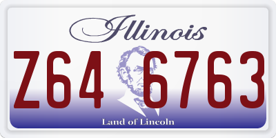 IL license plate Z646763