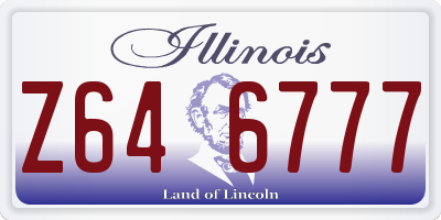 IL license plate Z646777
