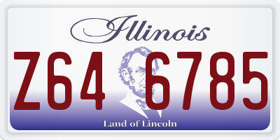 IL license plate Z646785