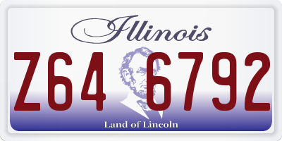 IL license plate Z646792