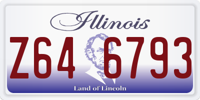 IL license plate Z646793