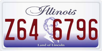 IL license plate Z646796