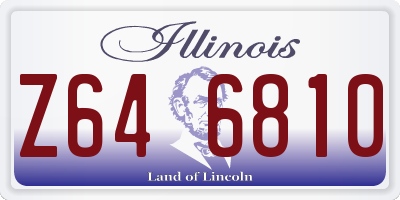 IL license plate Z646810