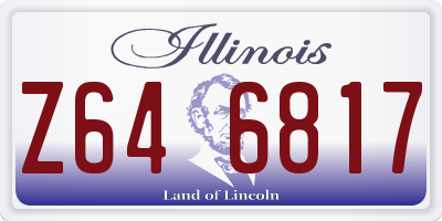 IL license plate Z646817