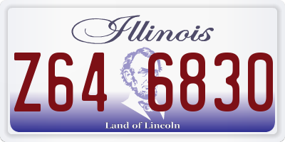 IL license plate Z646830