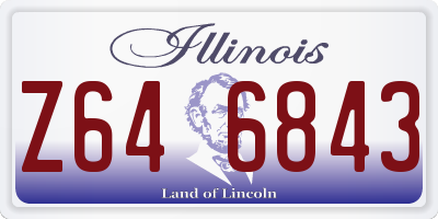 IL license plate Z646843