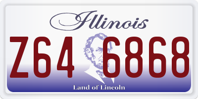 IL license plate Z646868